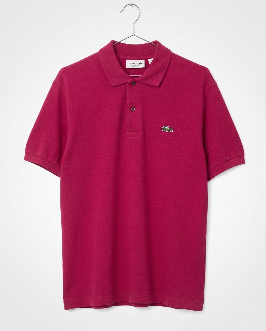 Polo Lacoste rose fuchsia taille L/XL