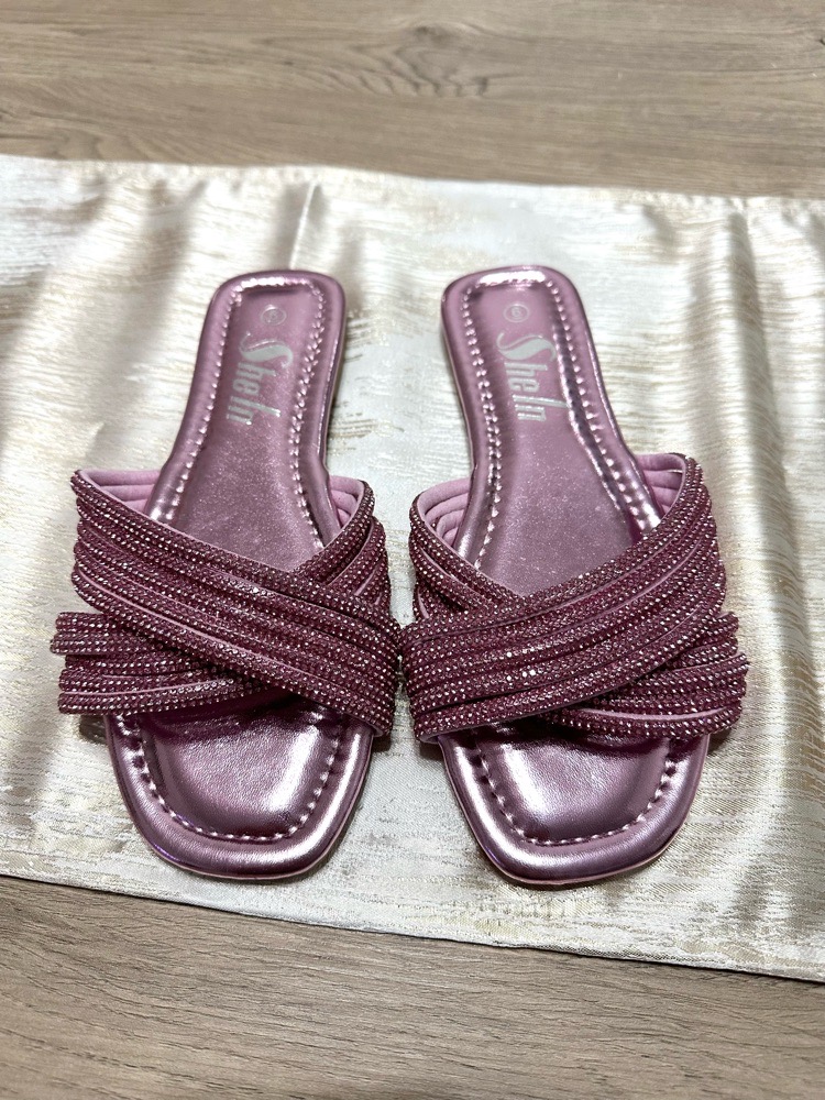 Mules en strass