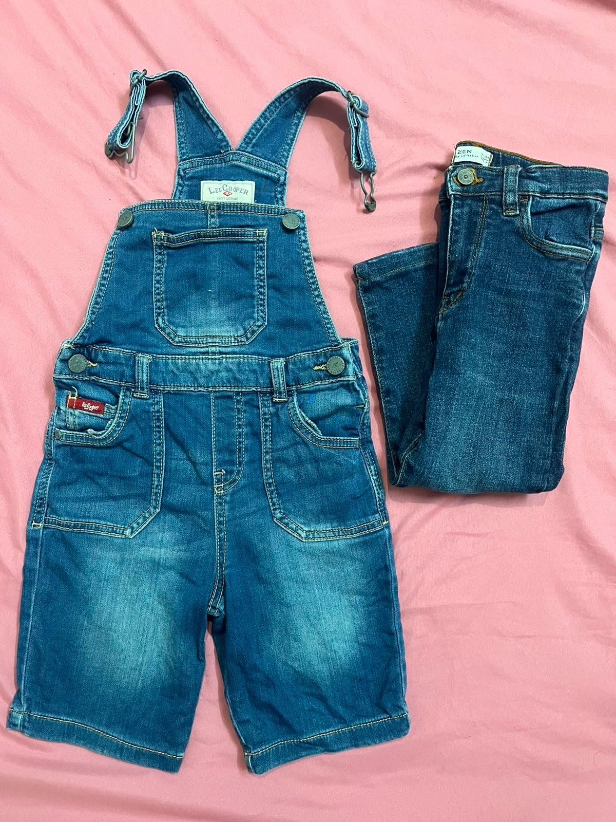 Salopette garçon 4 ans 5 ans  lee cooper + pantalon en jean 