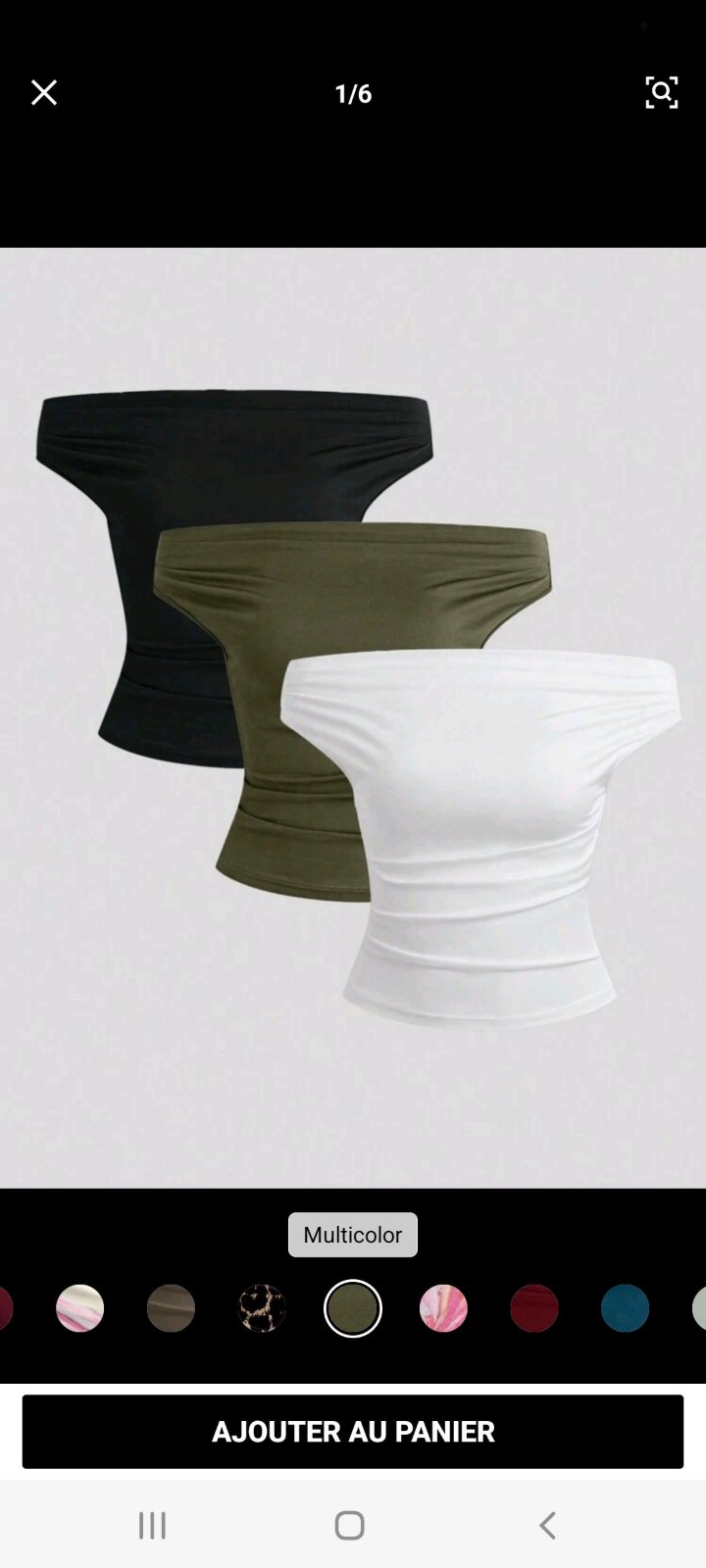 2 tops noir et blanc 
