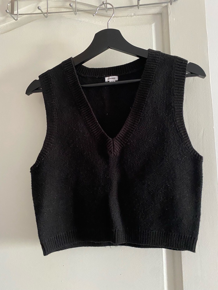 Sweater vest noire Garage 