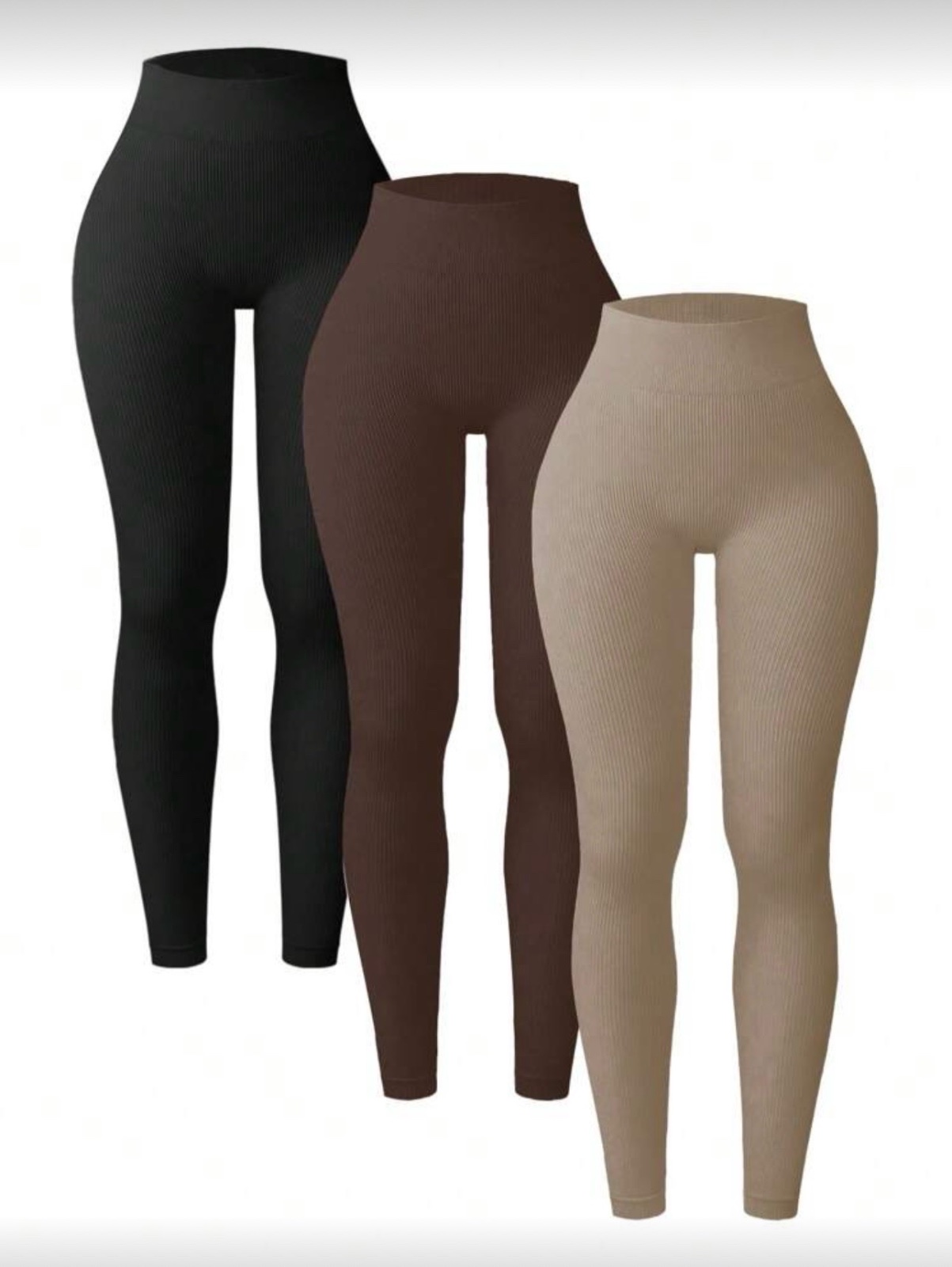 Pack 3 legging shein