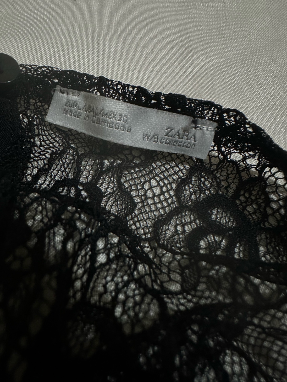Zara Black Lace Top