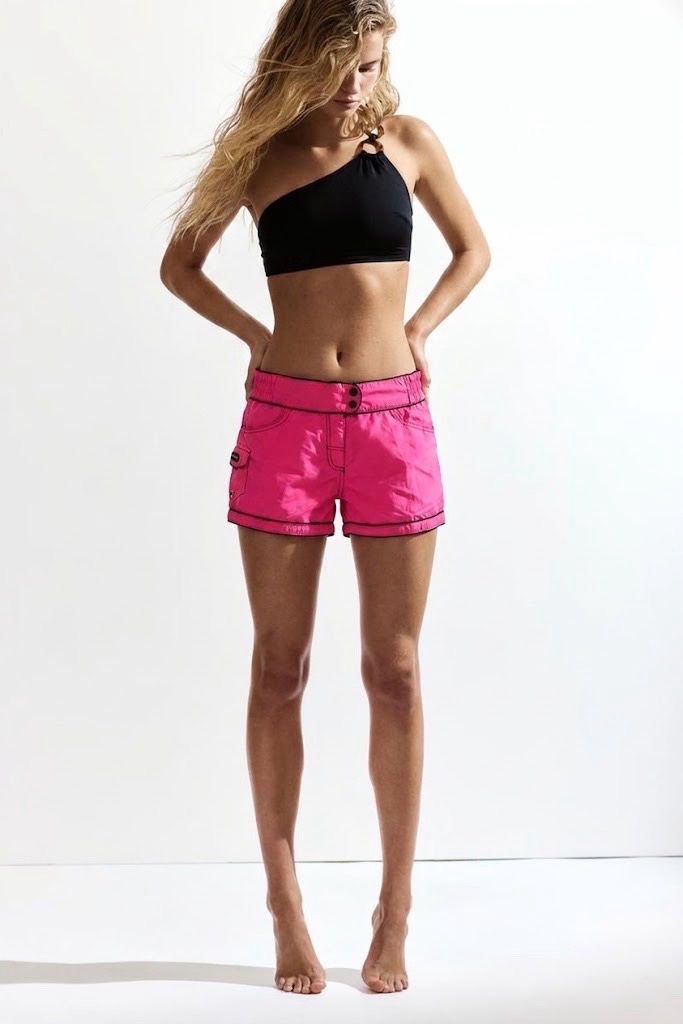 Short de plage rose fuchsia Astrolabio (Taille S)