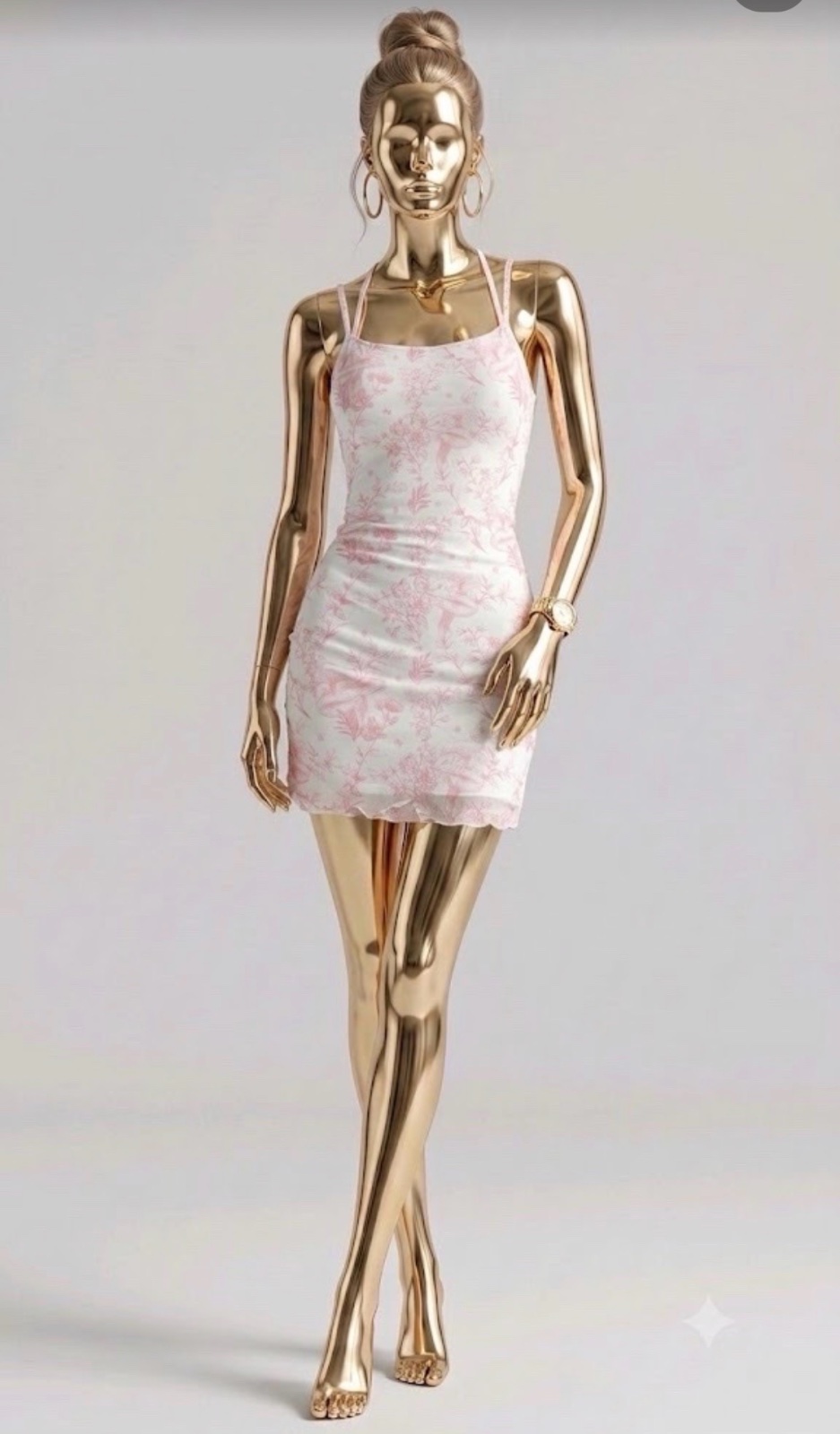 Robe courte fleurie à bretelles SHEIN – M (38)
