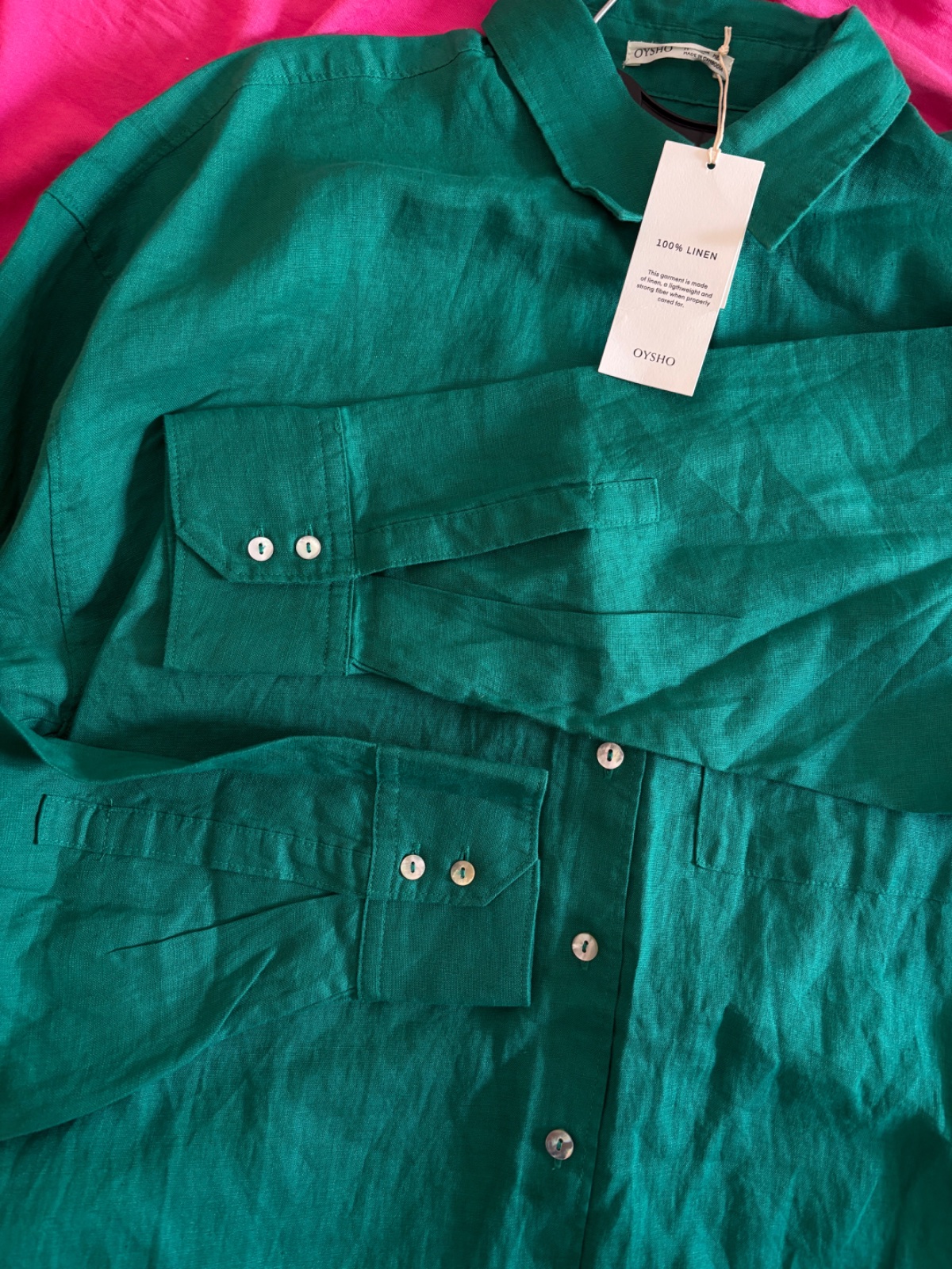 Chemine 100% linen jamais porté OYSHO