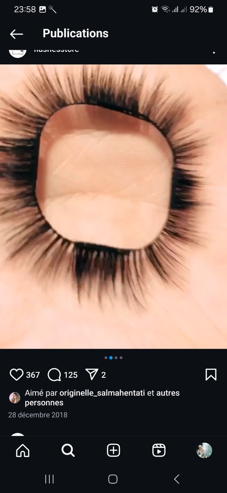 Faux cils magnétique 