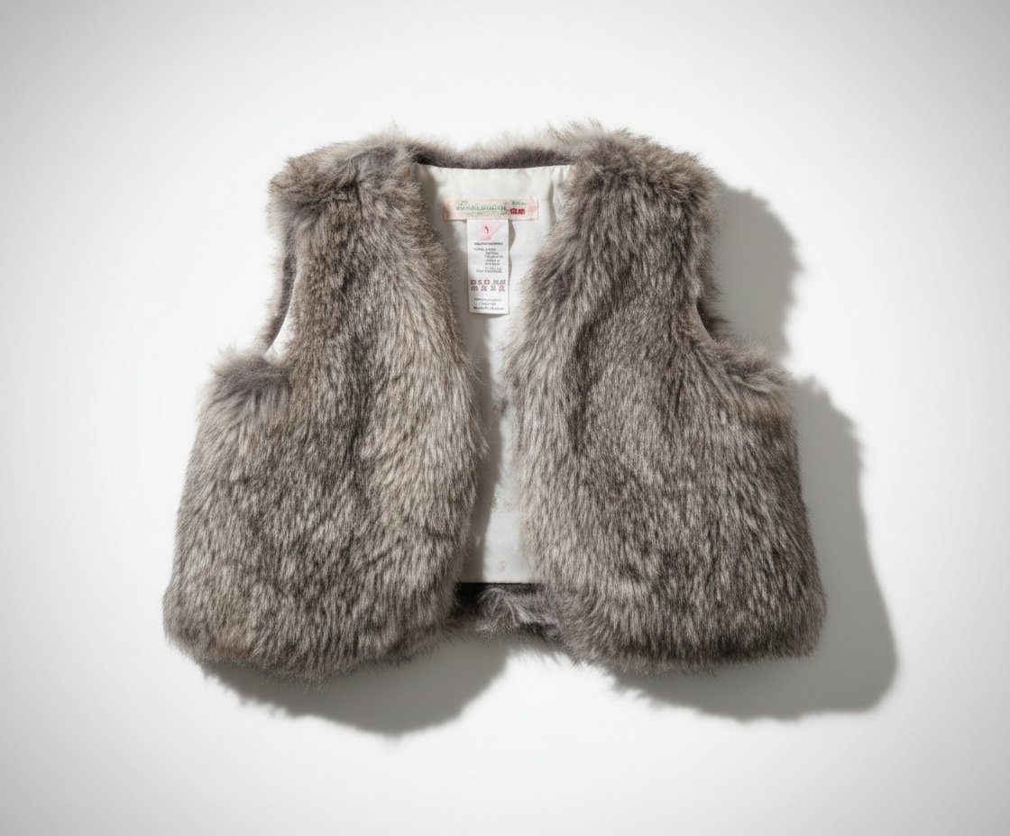 🐰Gilet BONPOINT Fourrure lapin naturel 🐰