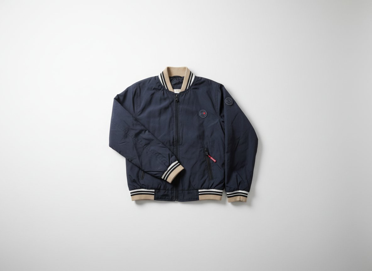 Blouson enfant bleu style bomber demi-saison 3-4 ans 💙