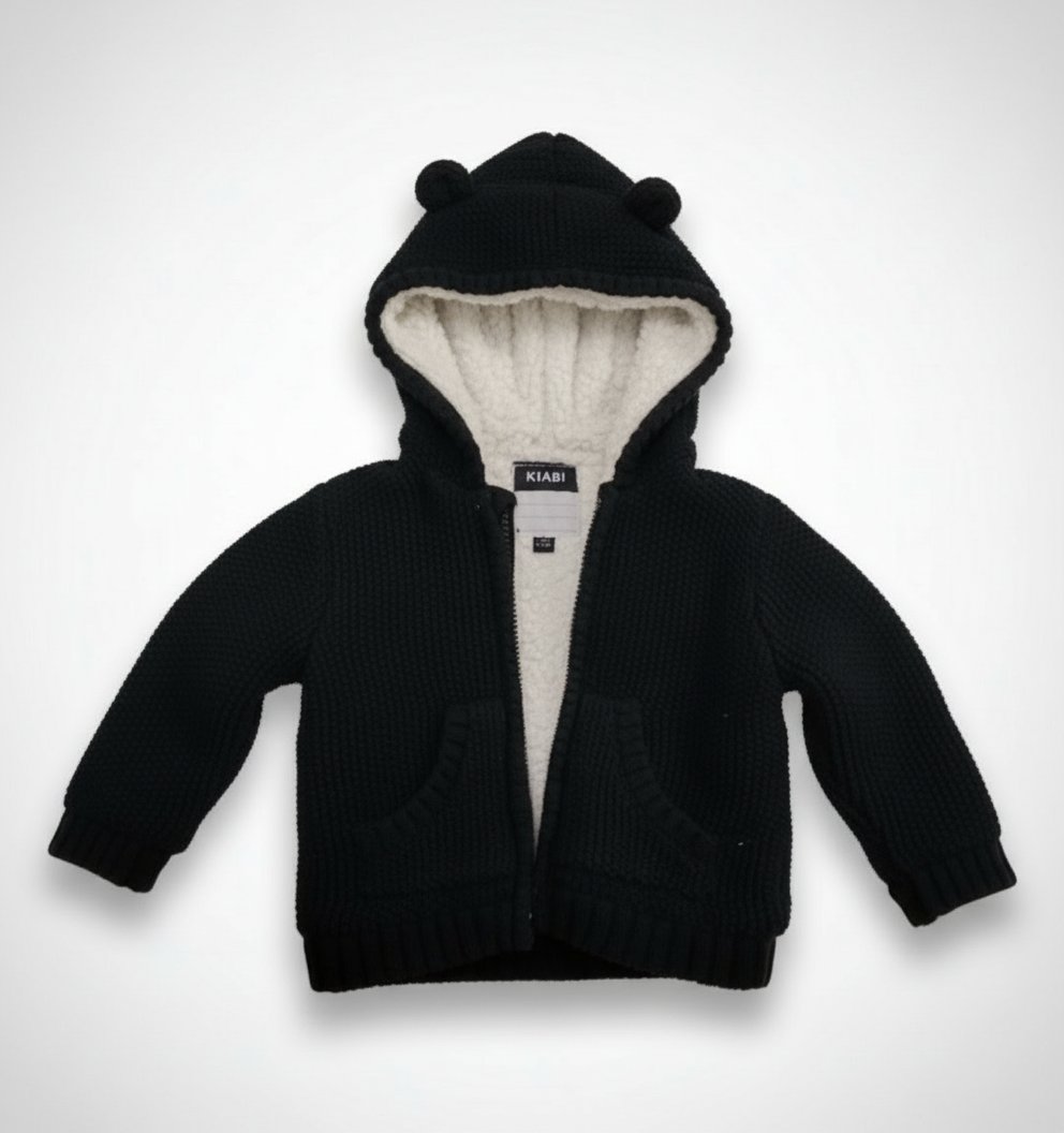 Gilet manteau bébé garçon Kiabi 12 mois doublé polaire 🧥