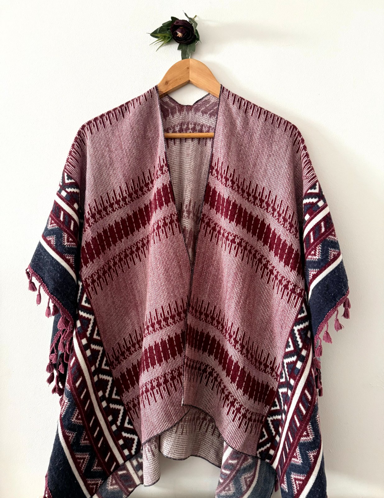 Cape multicolore style poncho très originale