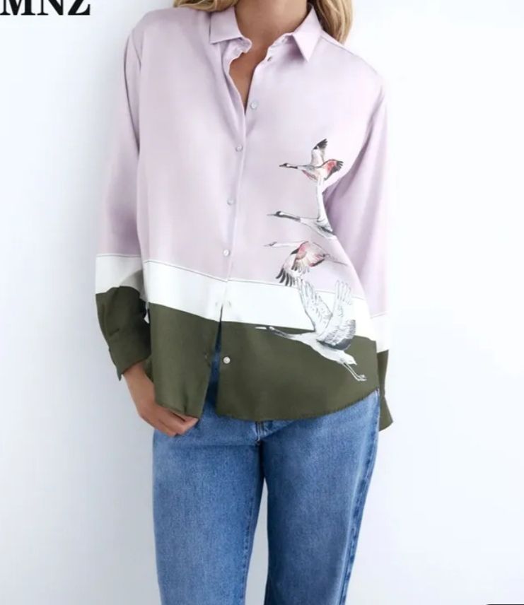Chemise en Satin Zara