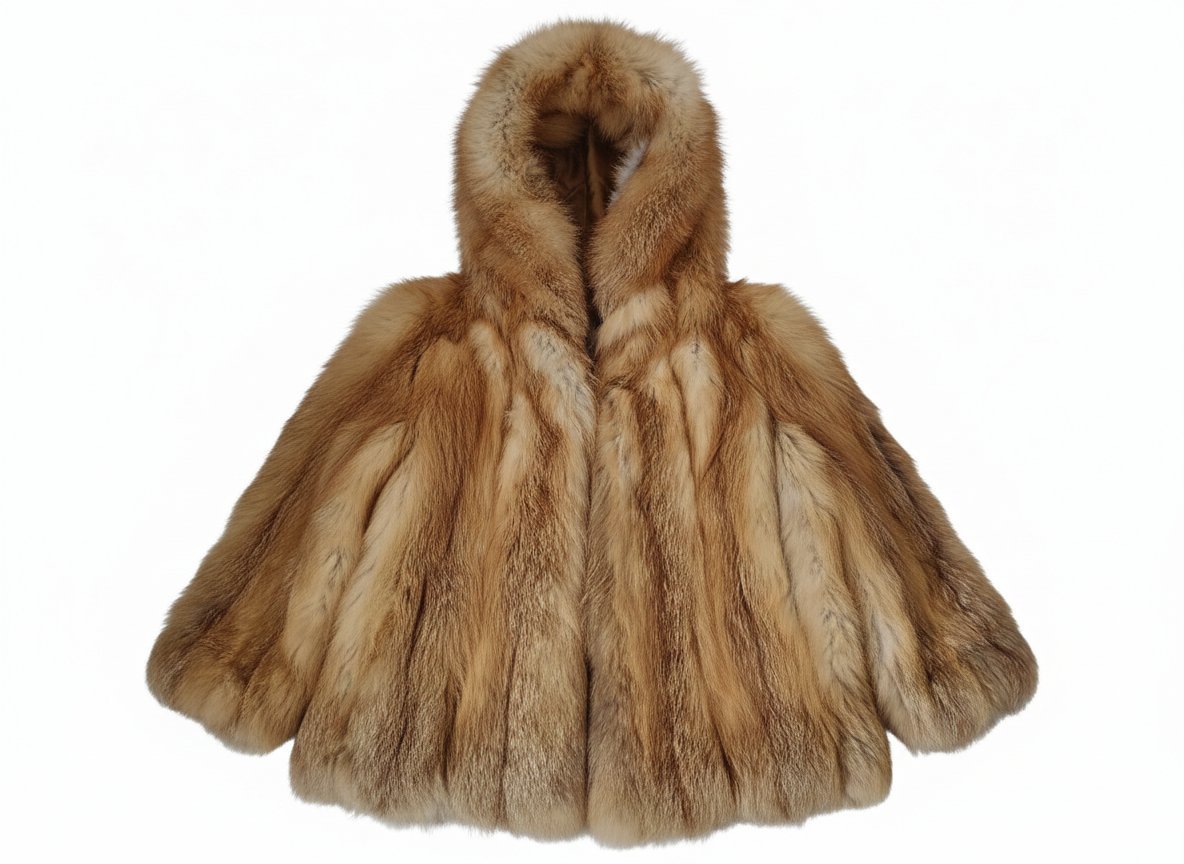 Manteau en vrai fourrure 