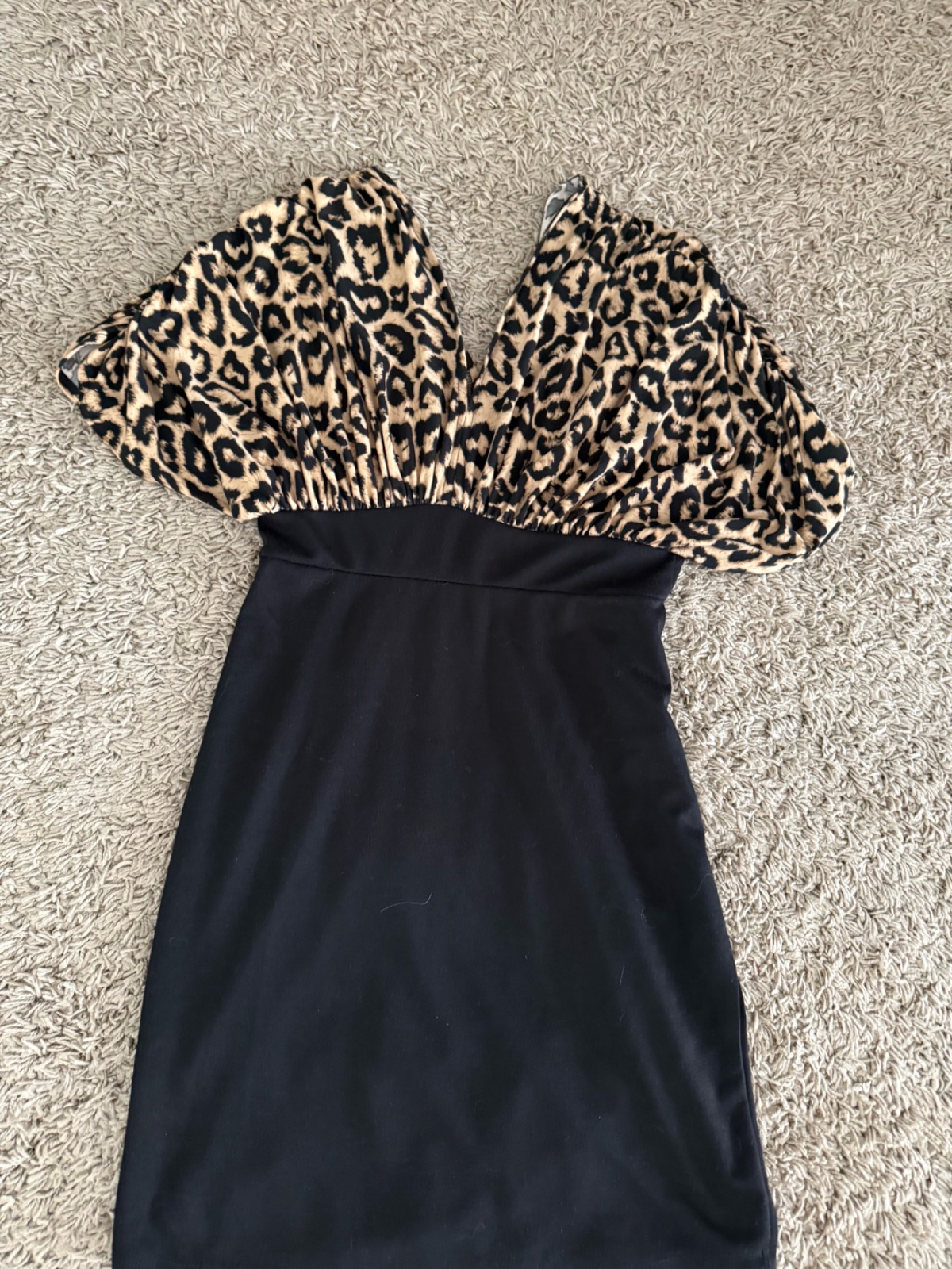 Robe soiree leopard