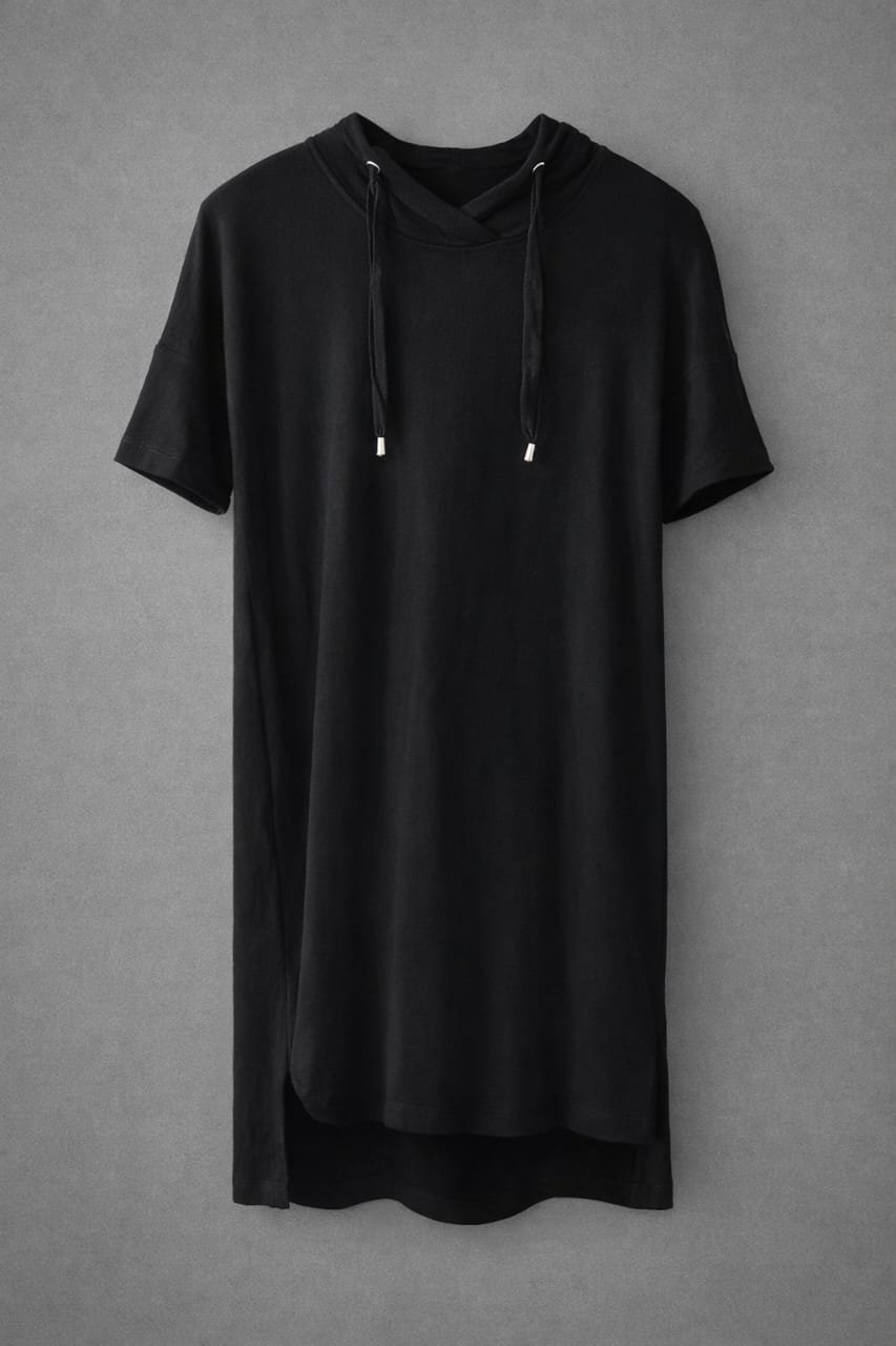 Robe capuche en coton Demi Manche taille 40