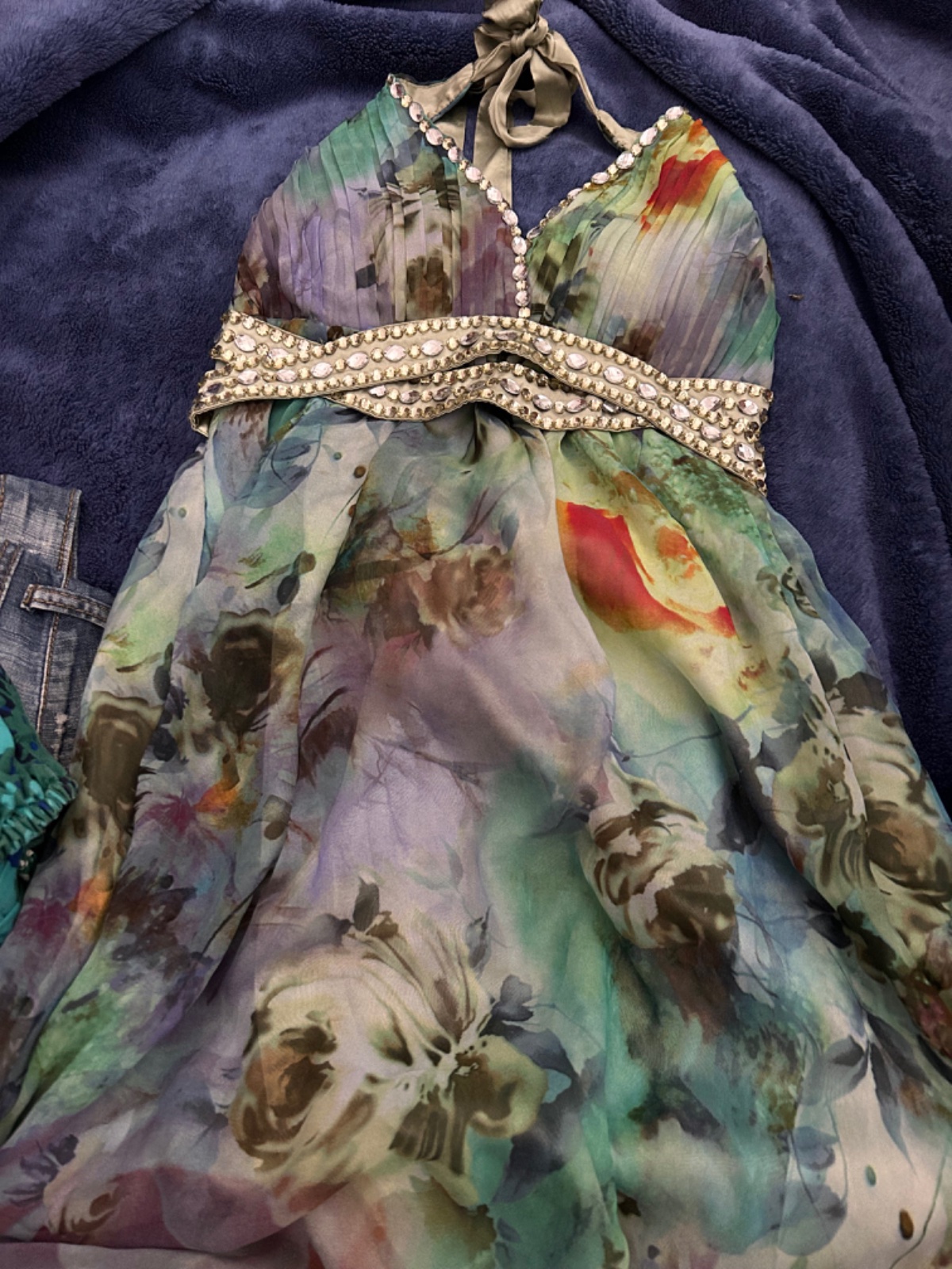 Robe effet satinée
