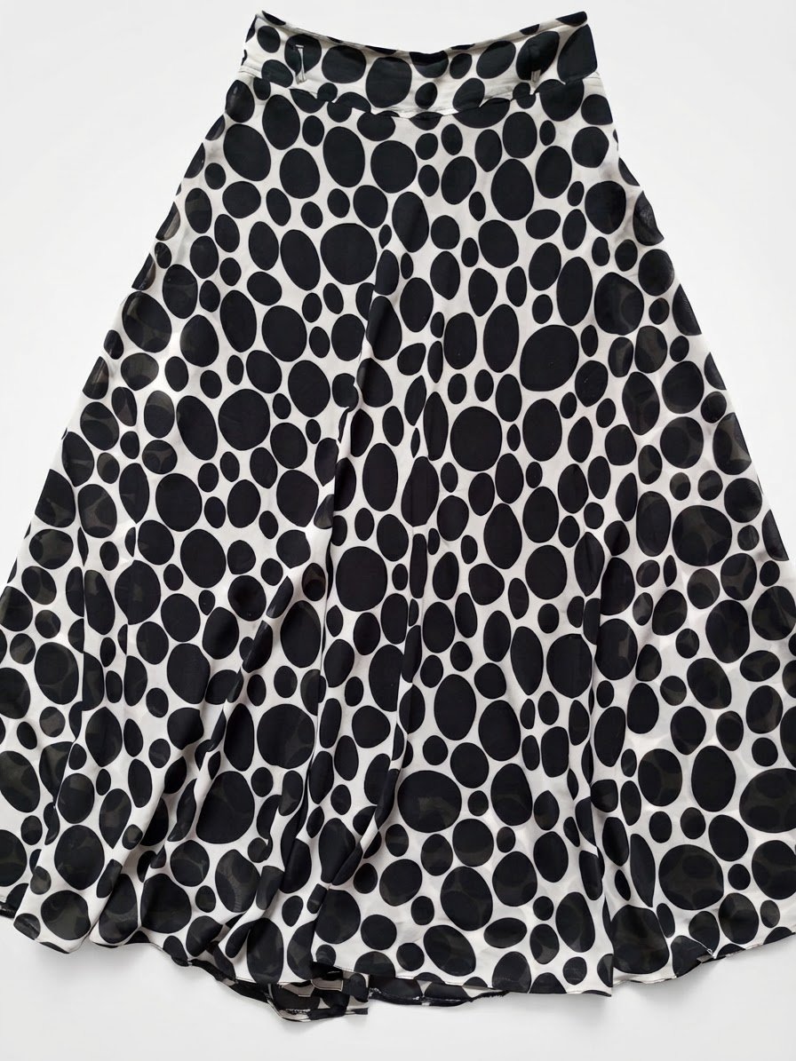 Polka Dot skirt Black and White 