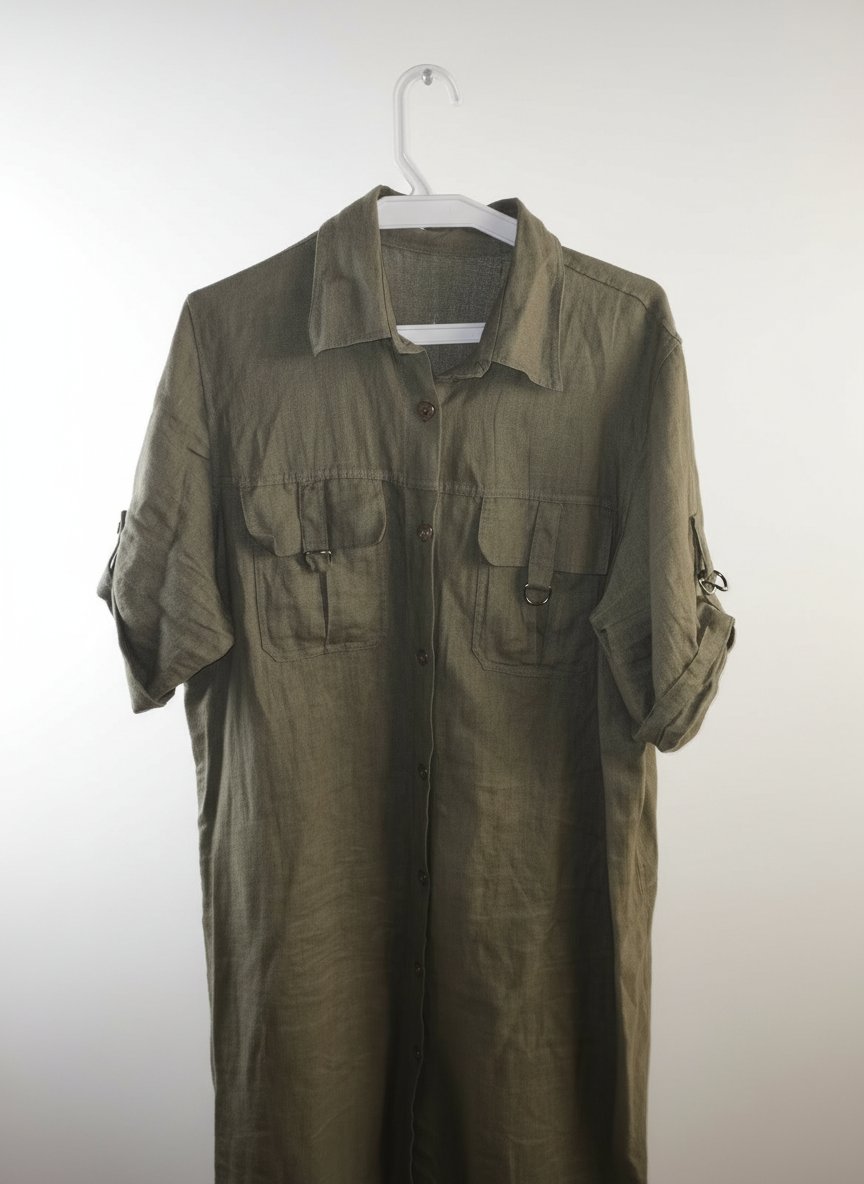 Robe chemise en lin 