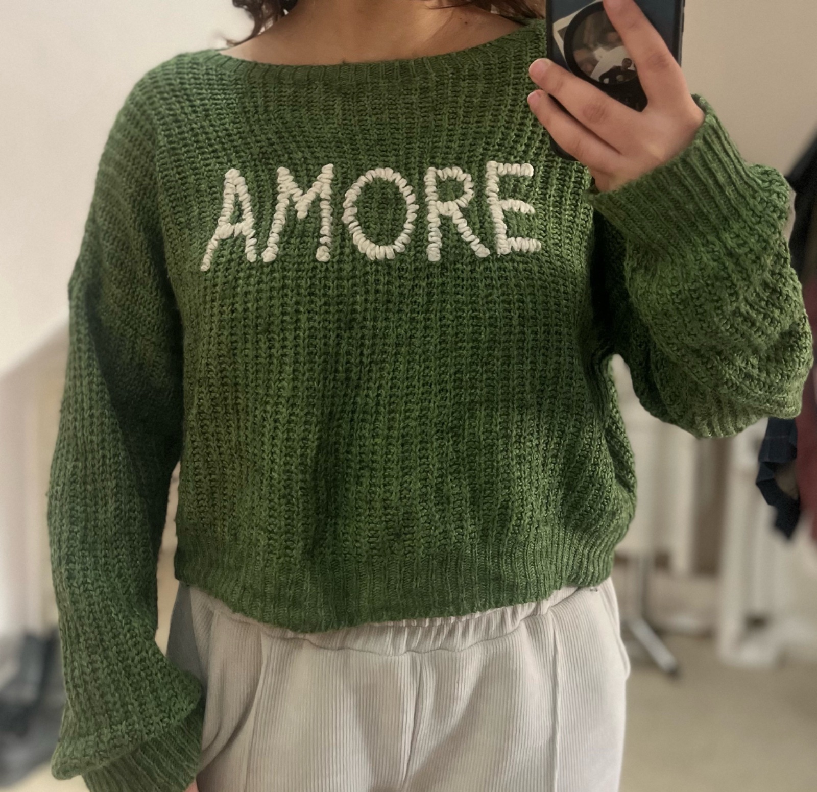 Pull vert AMORE 