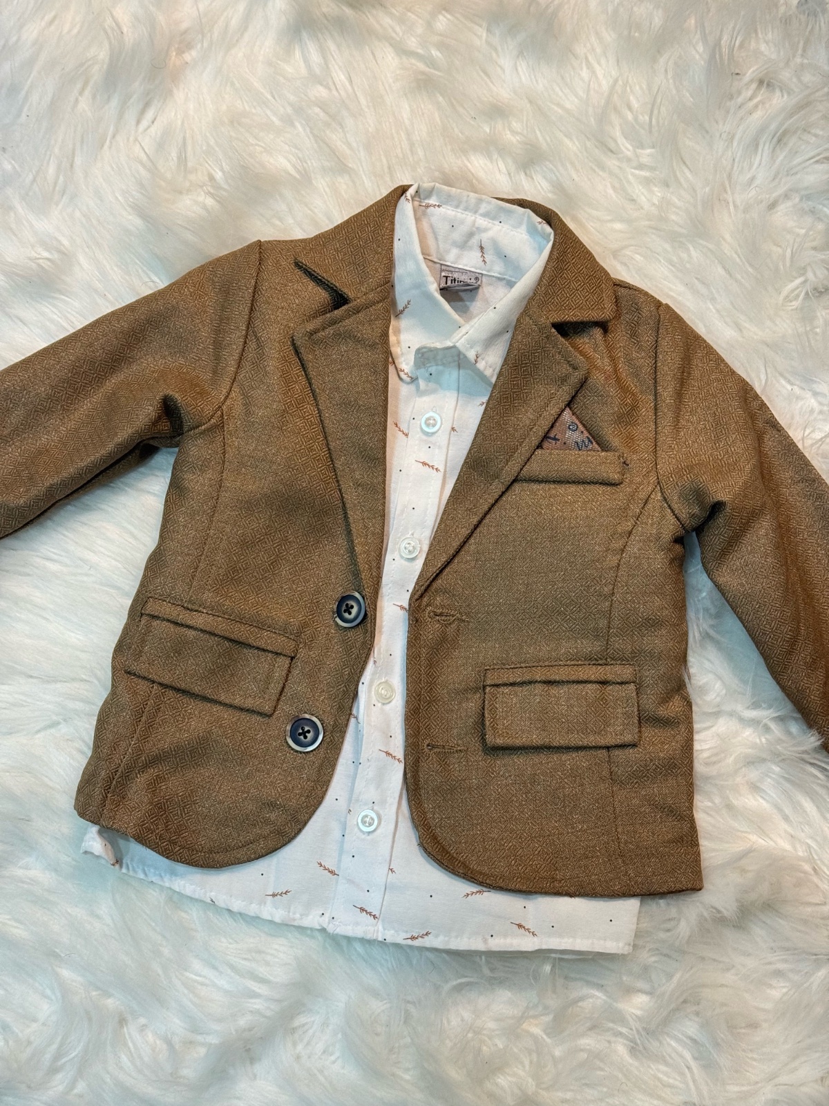 Vest pour garcon avec chemise