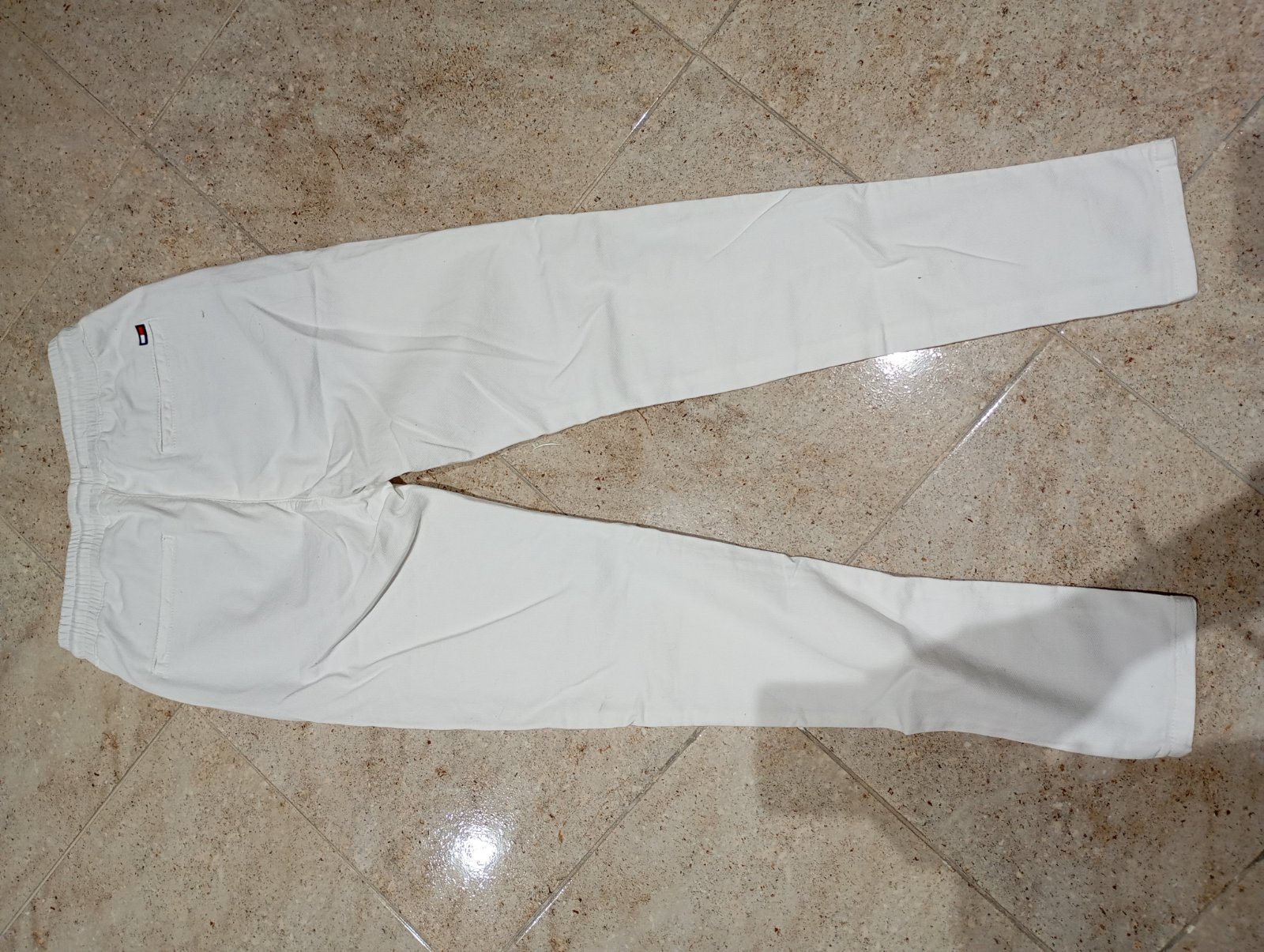 Pantalon tommy blanc