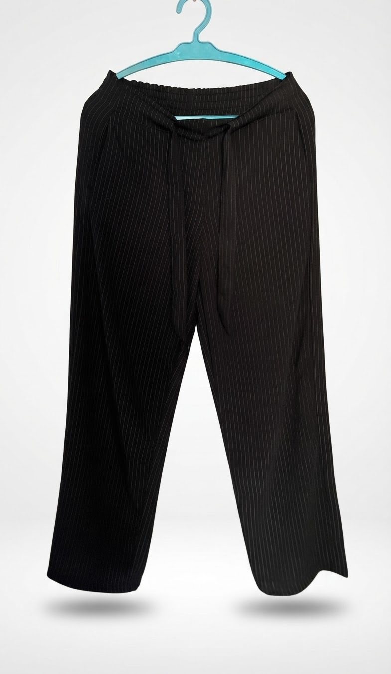 Pantalon raye noir 