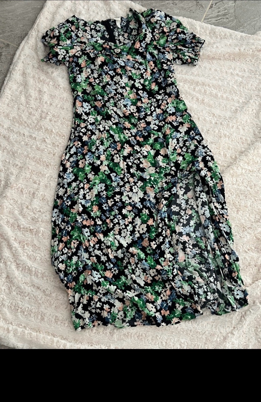 Robe fleurie verte 💚