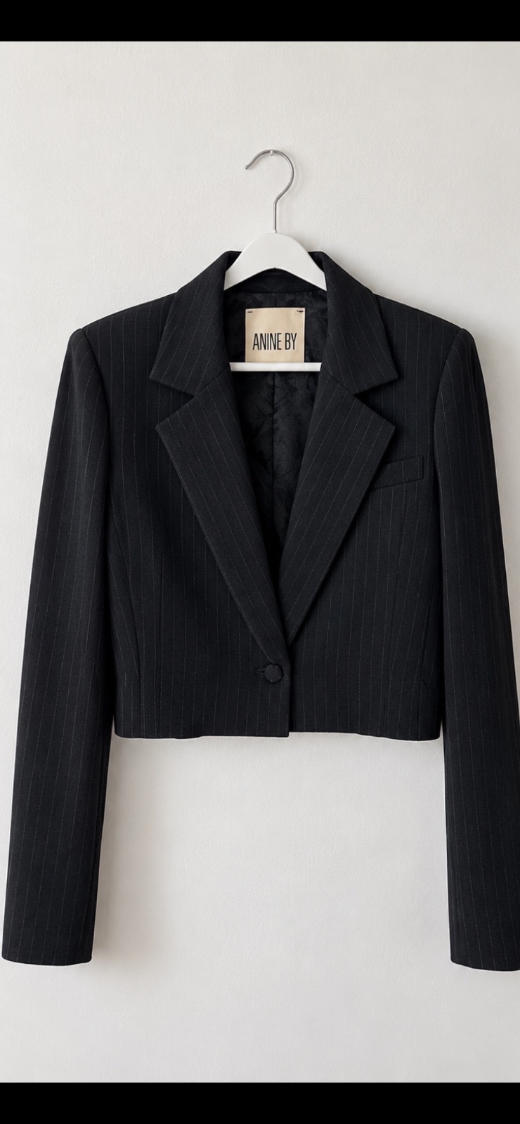 Blazer noir à rayures fines 🩶🖤