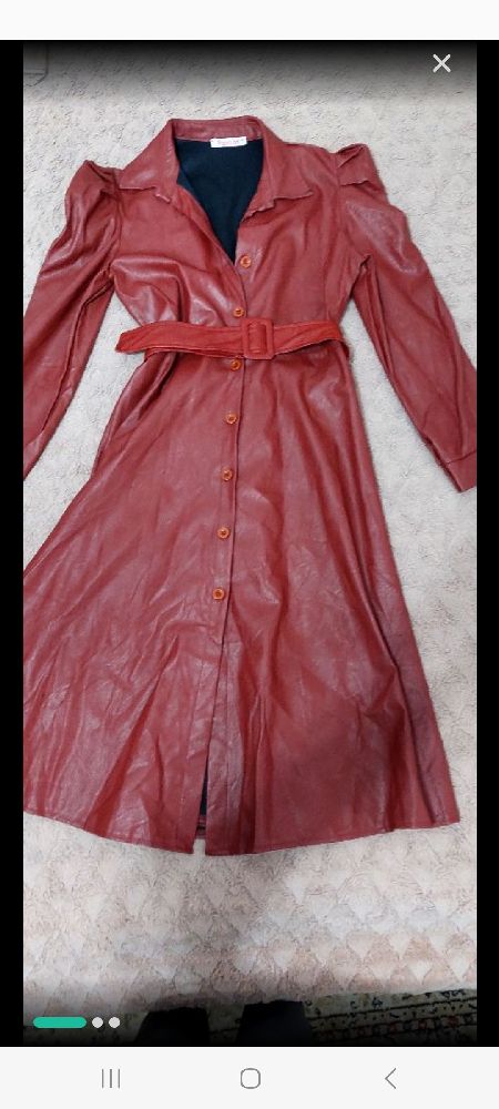 Robe semili cuir 