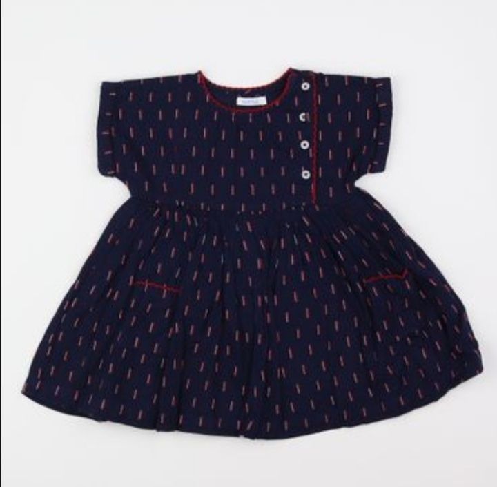 Robe fillette 100%coton 18 mois 