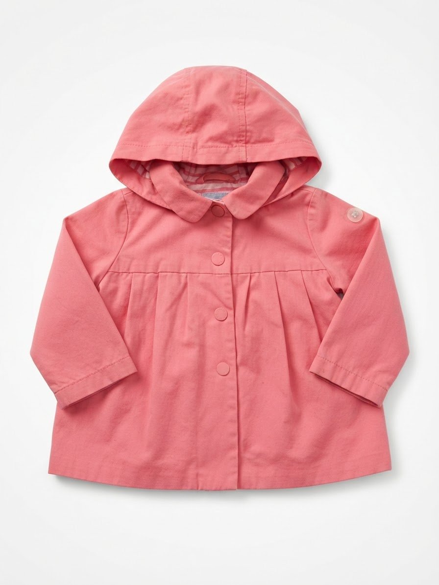 Mignon monteau imperméable rose 6mois