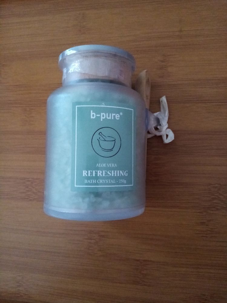 Cristaux de bain rafraîchissants à l'aloe vera 
