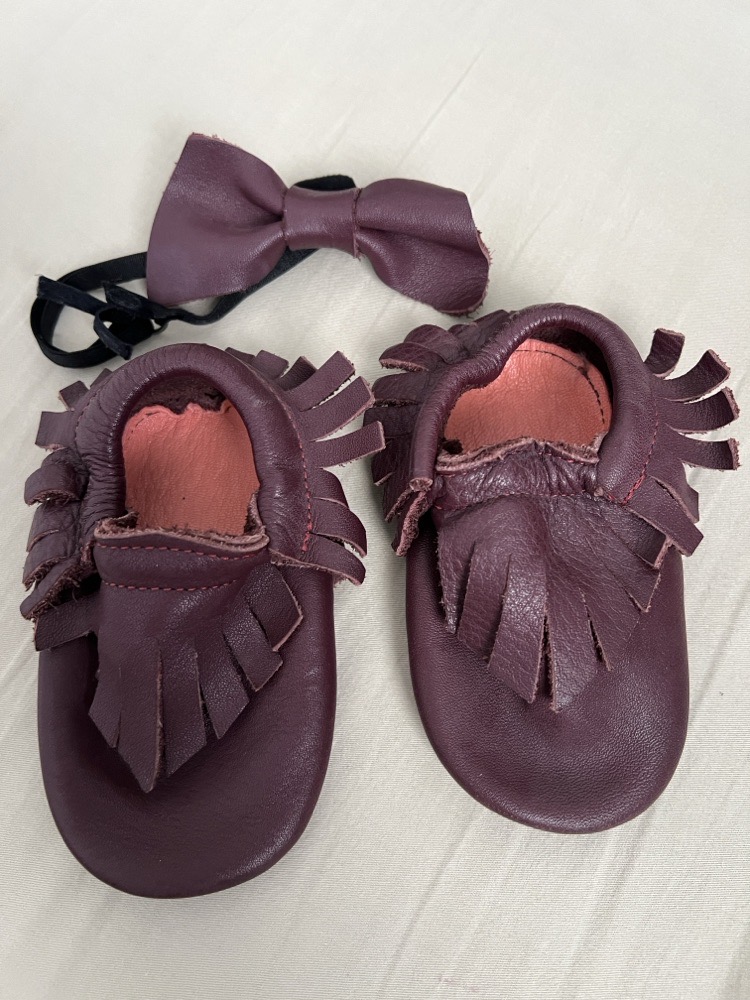 Chaussure cuir bordeau