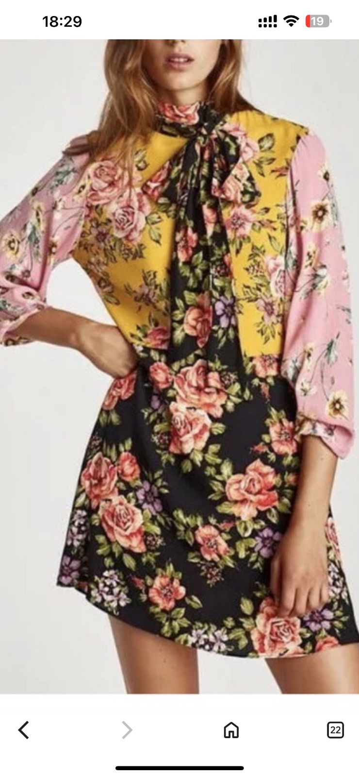 Zara patchwork floral