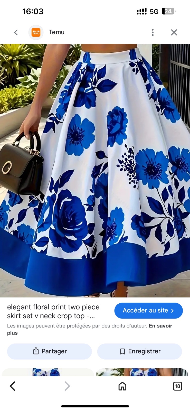 Bleu floral