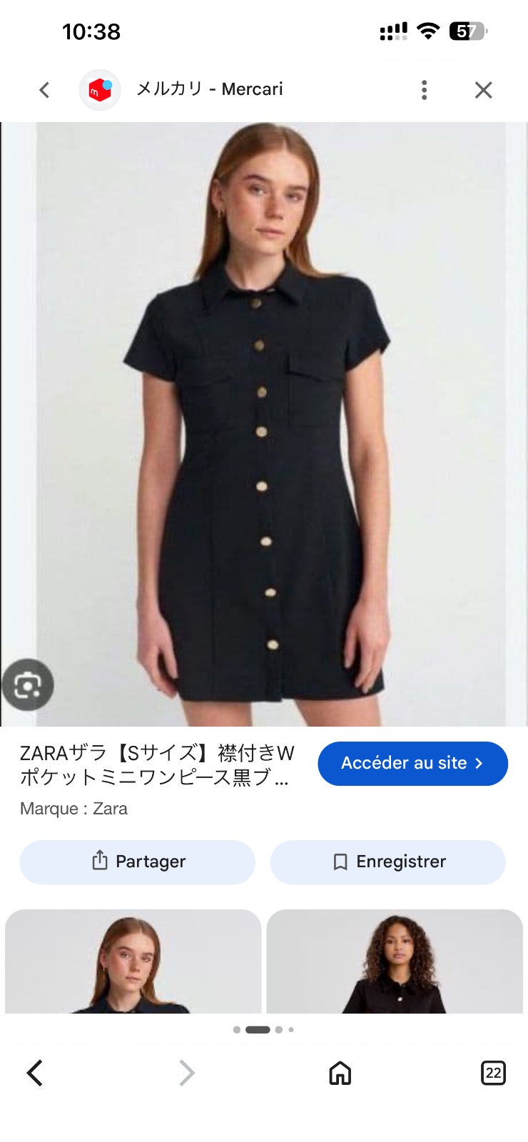 Zara boutonne