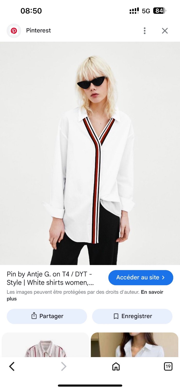 Zara  bande rouge