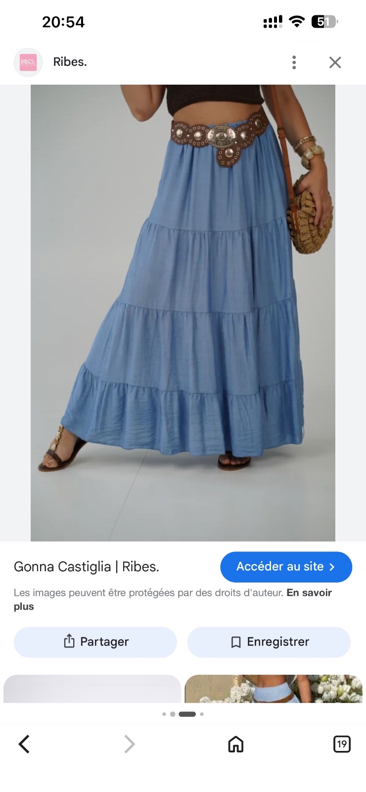 Bleu et jolie