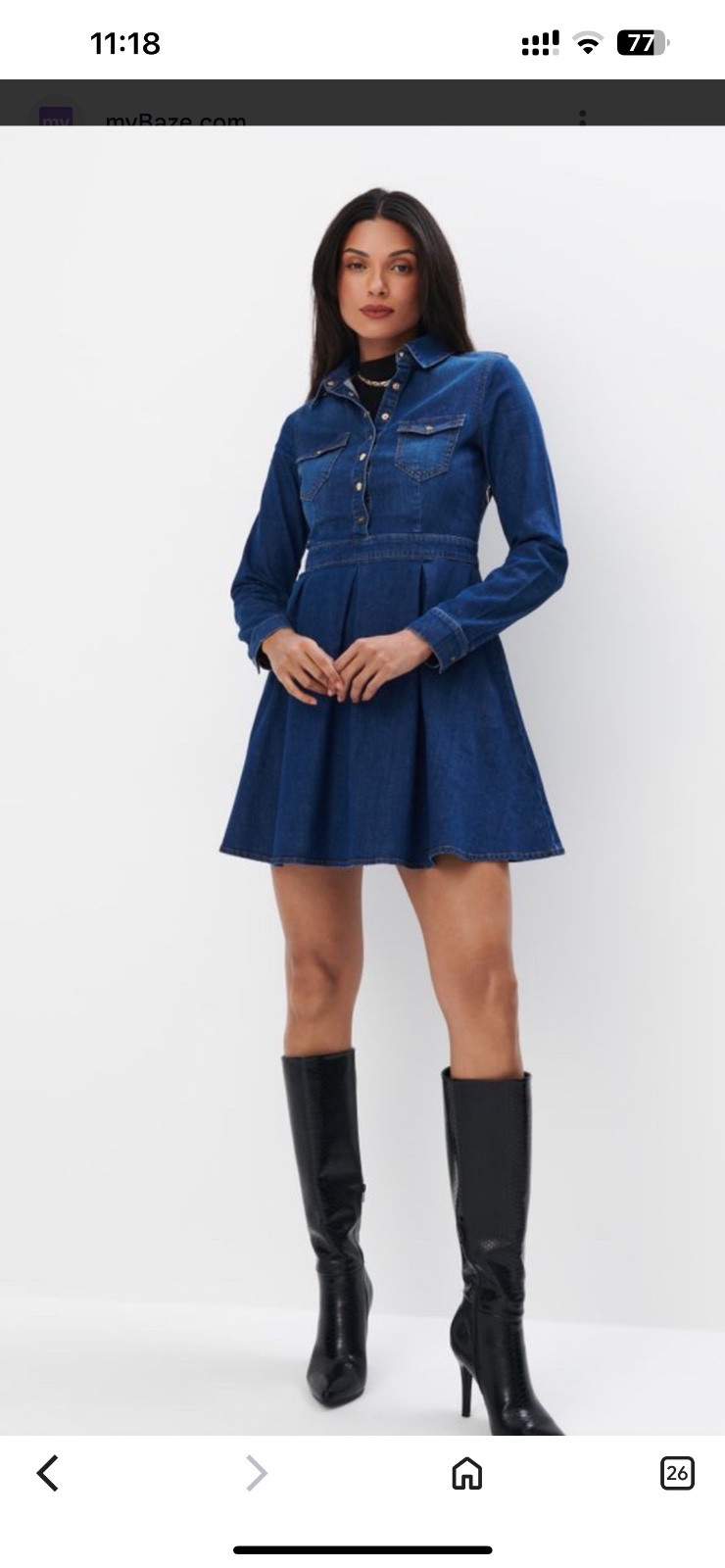 Robe denim neuf