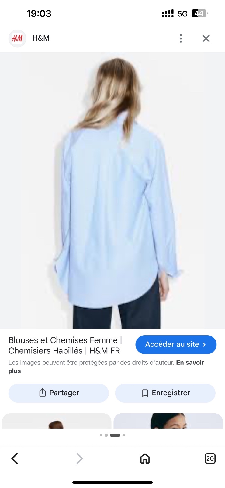 H&m bleu