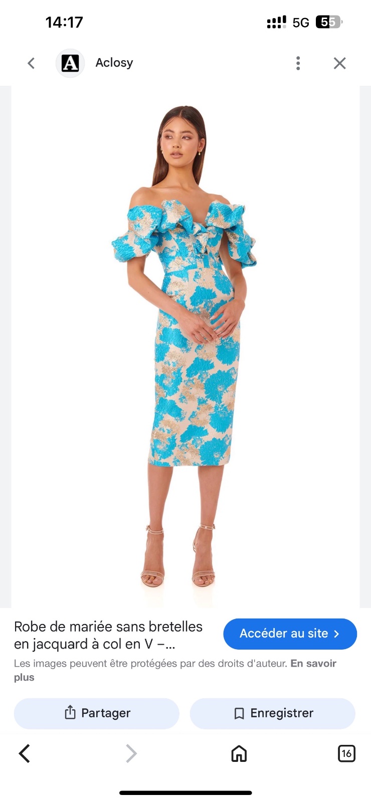 Robe soire