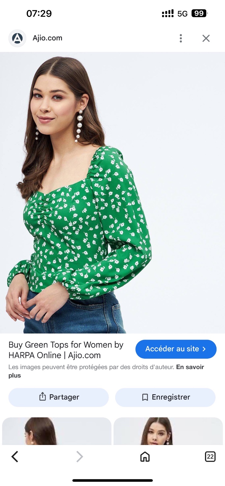 Haut h&m vert