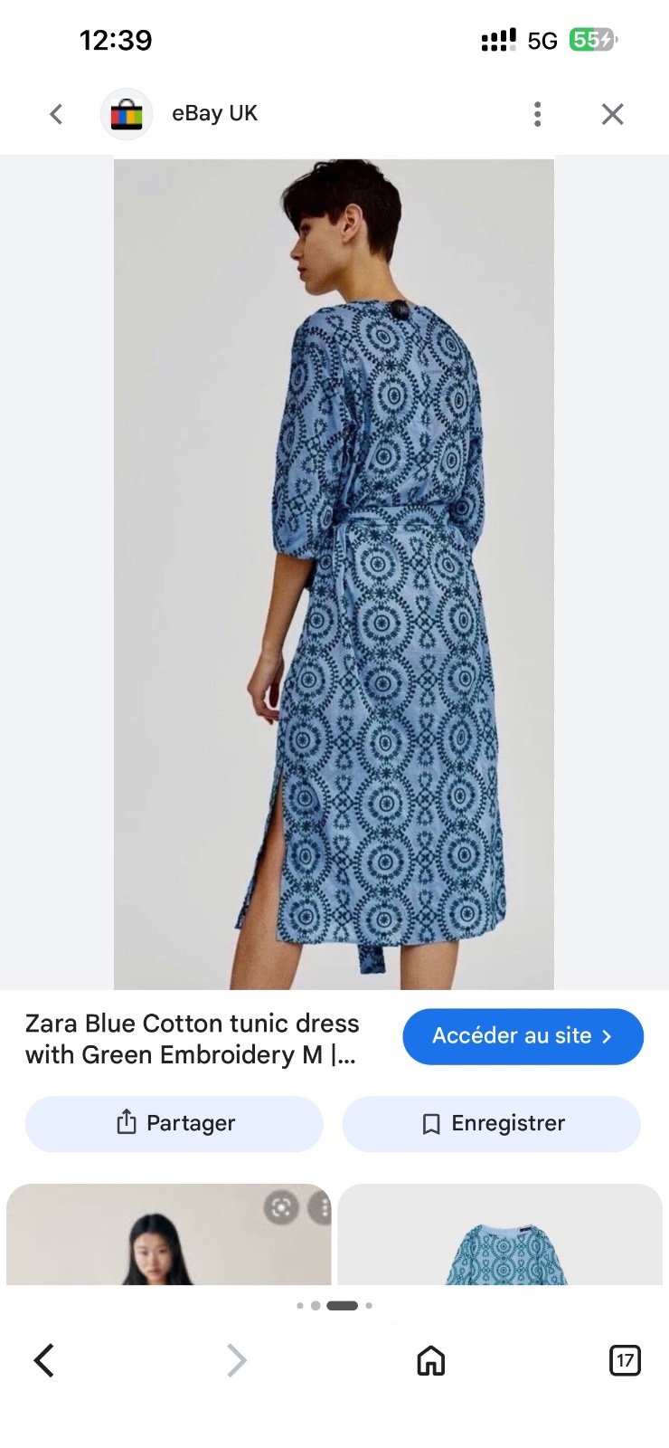 Broderie vert 