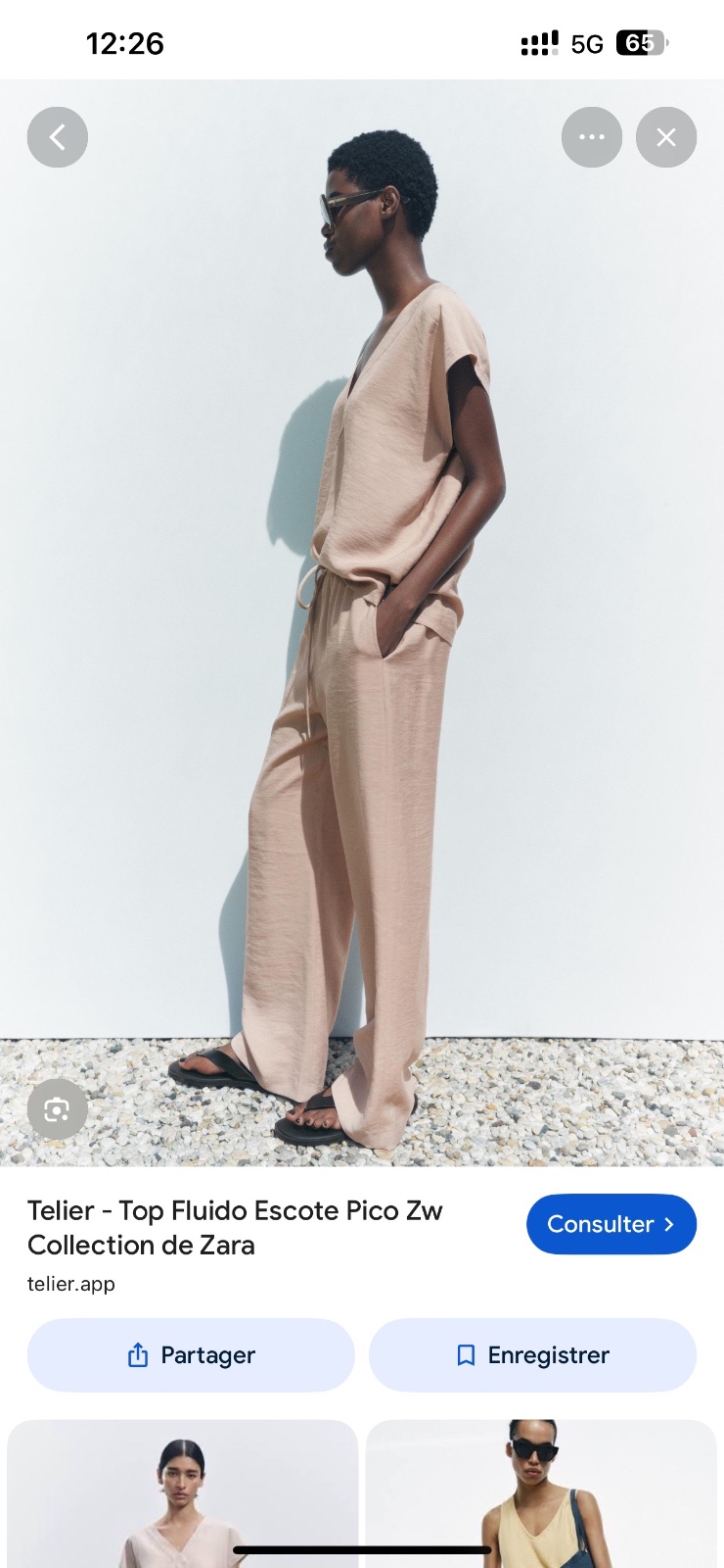 Top fluide zara