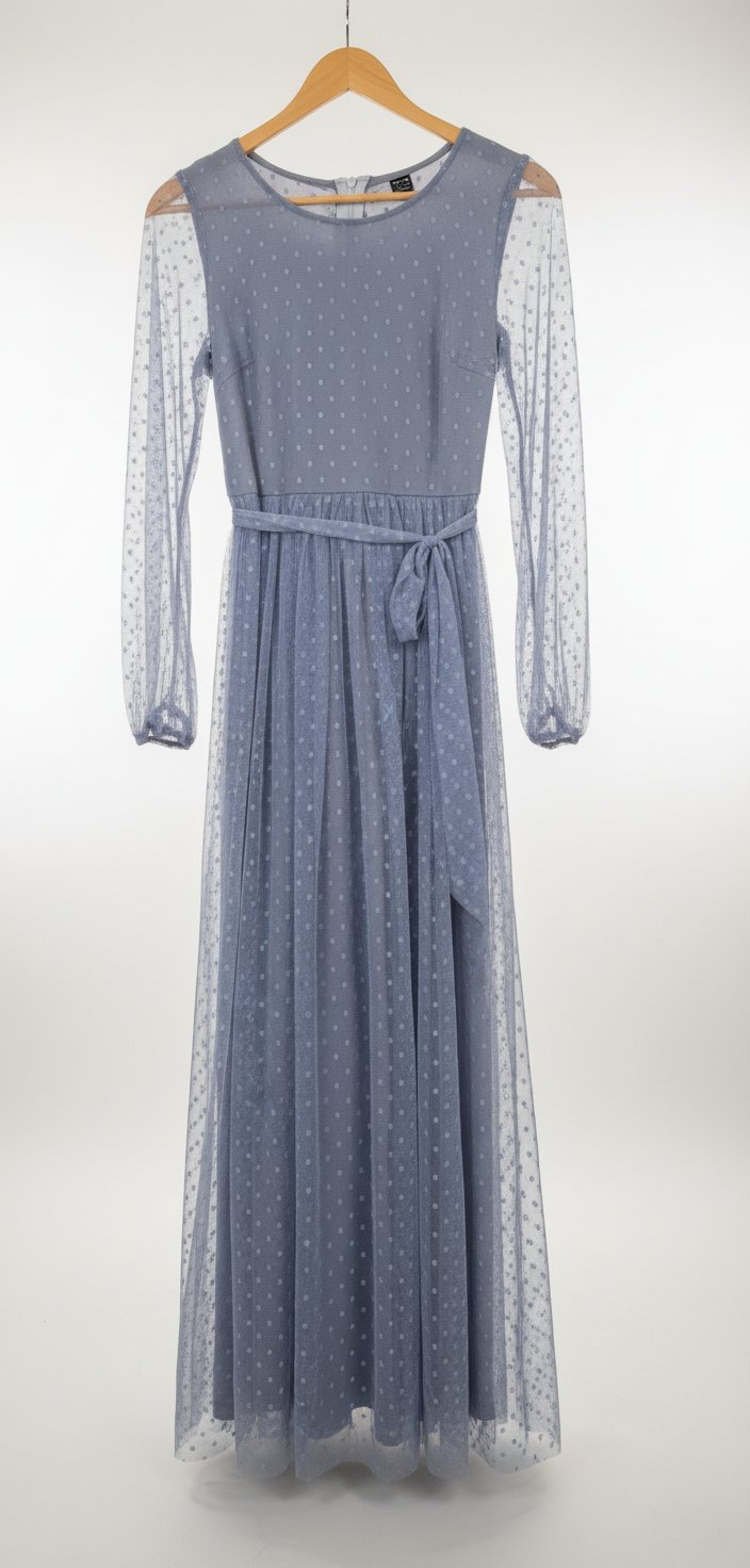 Robe bleu poudré 