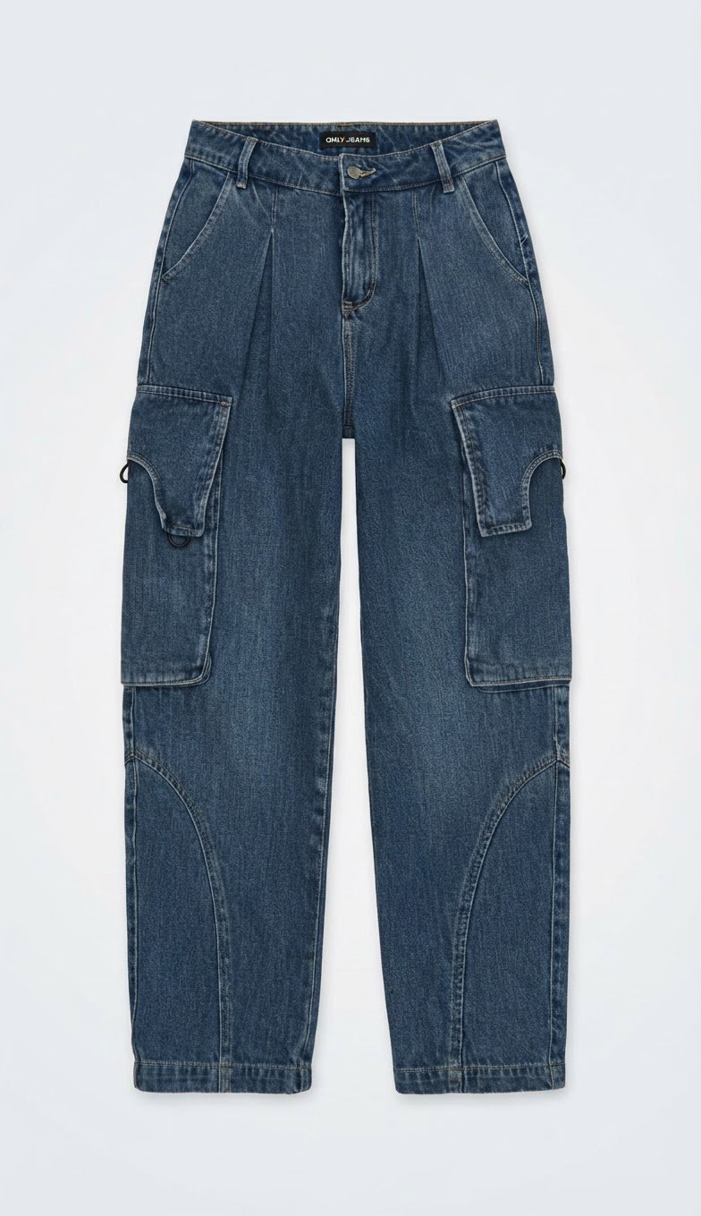 Pantalon jean cargo