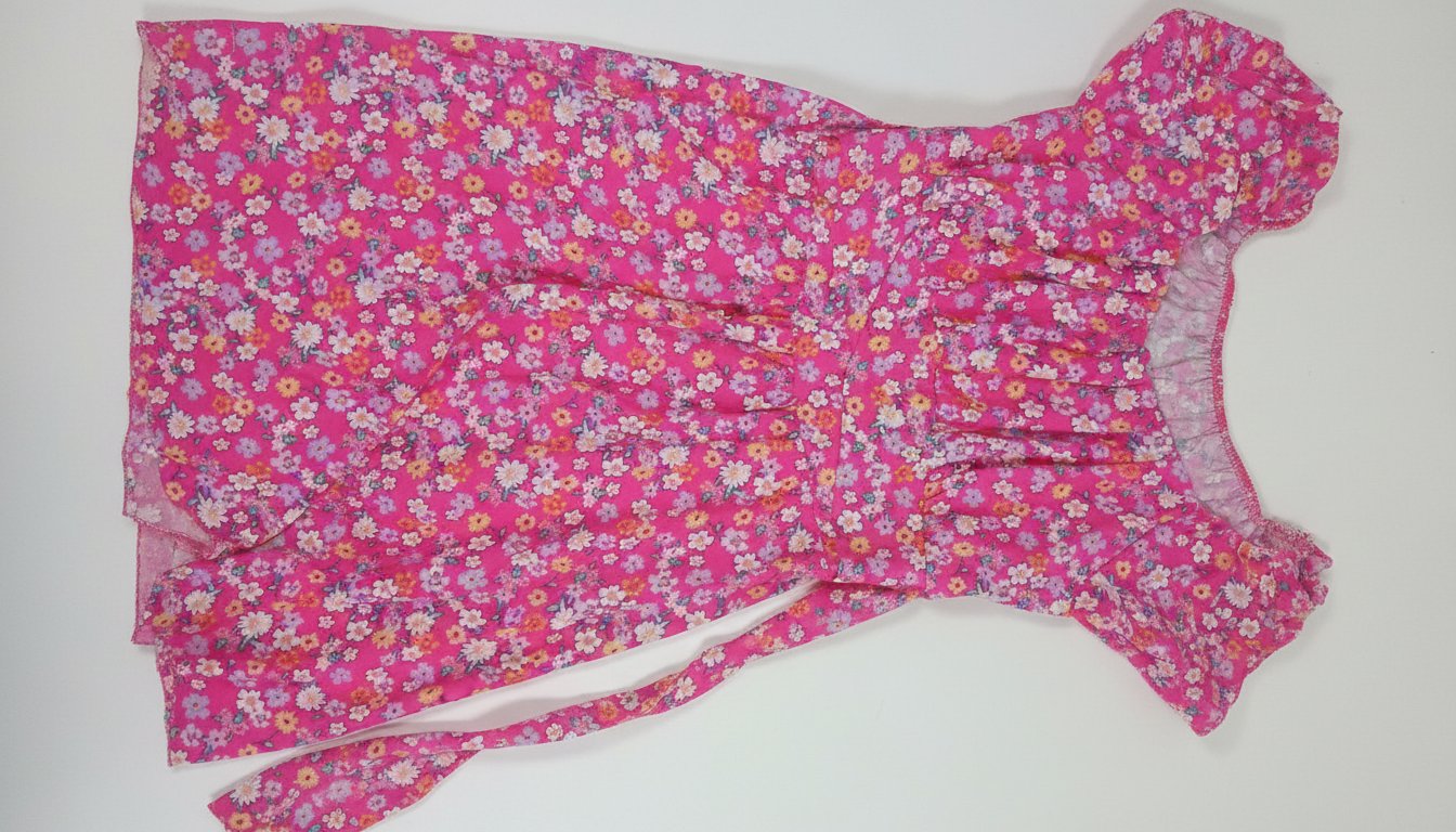Robe courte rose fuchsia  