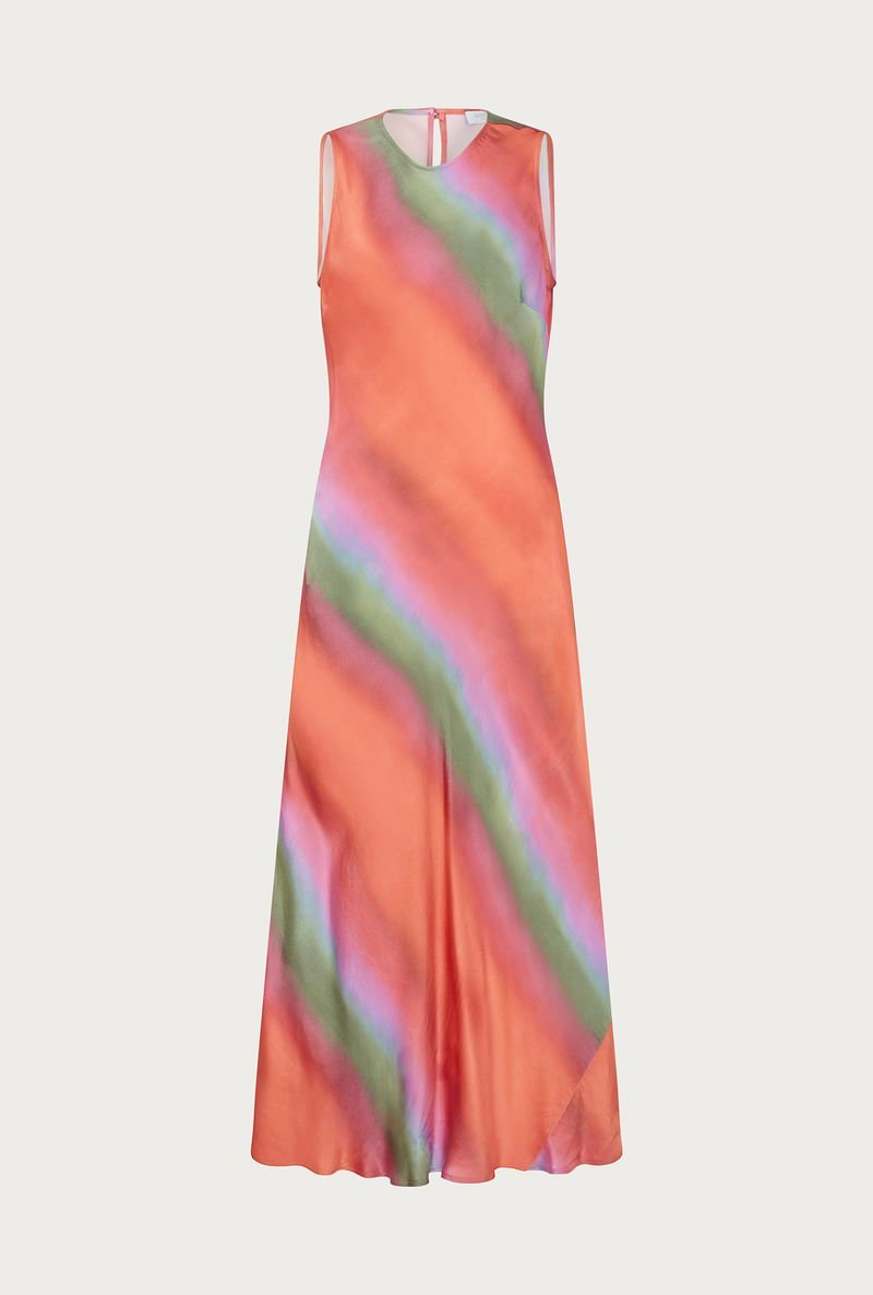 Robe mi-longue Remy ombre Midi dress de la marque Ghost London 