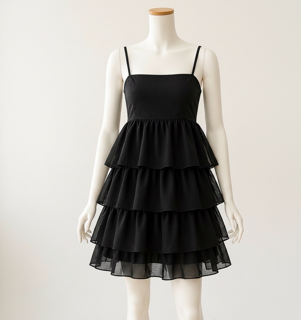 Robe courte a bretelle 