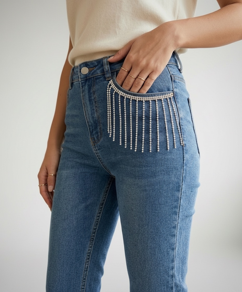 Jean bleu strerch